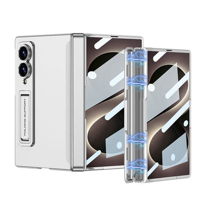 Magnetic Hinge Hidden Bracket All-included Case With Back Screen Protector For Galaxy Z Fold 8/7/6/5/4/3