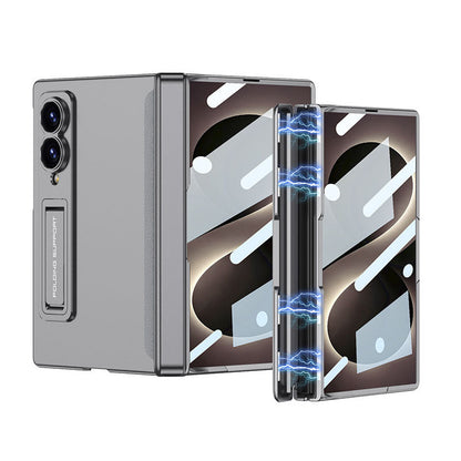Magnetic Hinge Hidden Bracket All-included Case With Back Screen Protector For Galaxy Z Fold 8/7/6/5/4/3