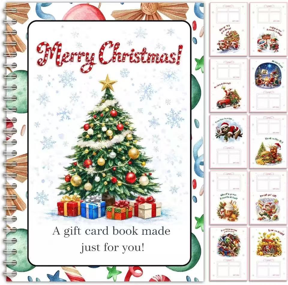 🔥 LIMITED-TIME 50% OFF — Holographic Christmas Gift Card Booklet