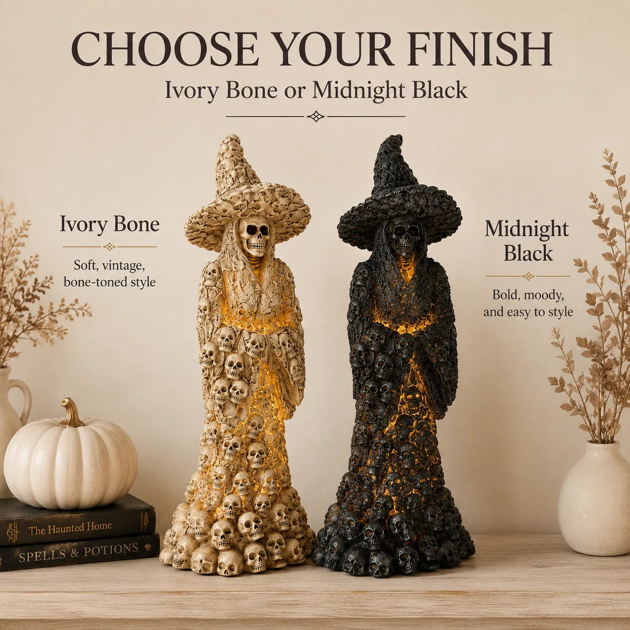 🔥Flash Sale 50% OFF-Skeleton Witch Ornament