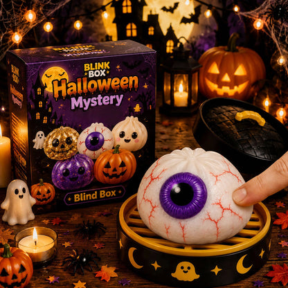 🎃 Halloween Squishy Squeeze Toy – 5 Styles Soft Pumpkin & Eyeball Fidget Toys