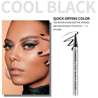 Cool Black/Brown Waterproof Eyeliner | 24hr Long-Lasting, One stoke forming