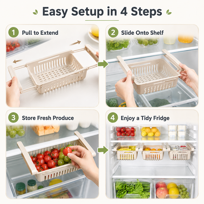 🔥Hot Sale 49% OFF🔥Expandable Refrigerator Storage Container