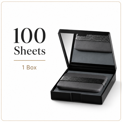 2-in-1 Oil Blotting Sheets with Mirror Puff Compact