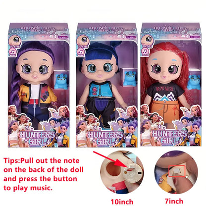 Kpop Anime Idol Action Figures - 5D Shiny Eyes Musical Jointed Doll Gift