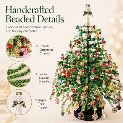🔥Last Day 49% OFF🎄✨ DIY Beaded Christmas Tree Kit – 🎅Create Your Own Sparkling Holiday Decoration