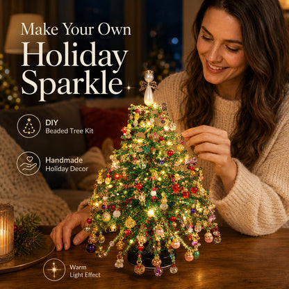 🔥Last Day 49% OFF🎄✨ DIY Beaded Christmas Tree Kit – 🎅Create Your Own Sparkling Holiday Decoration