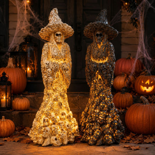 🔥Flash Sale 50% OFF-Skeleton Witch Ornament