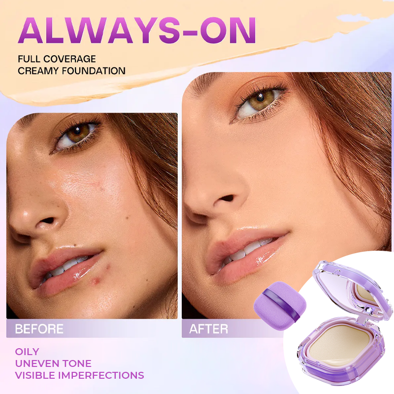 🏆 Last Day 50% off ! 🔥Flawless All-Day Wear Cream Foundation with SPF 30💝