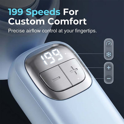 🔥⚡ 50K+ SOLD! ❄️ Foldable Handheld Cooling Fan with LED Display