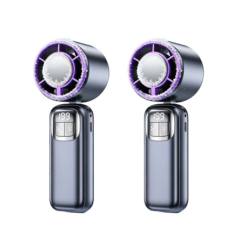 🔥⚡ 50K+ SOLD! ❄️ Foldable Handheld Cooling Fan with LED Display
