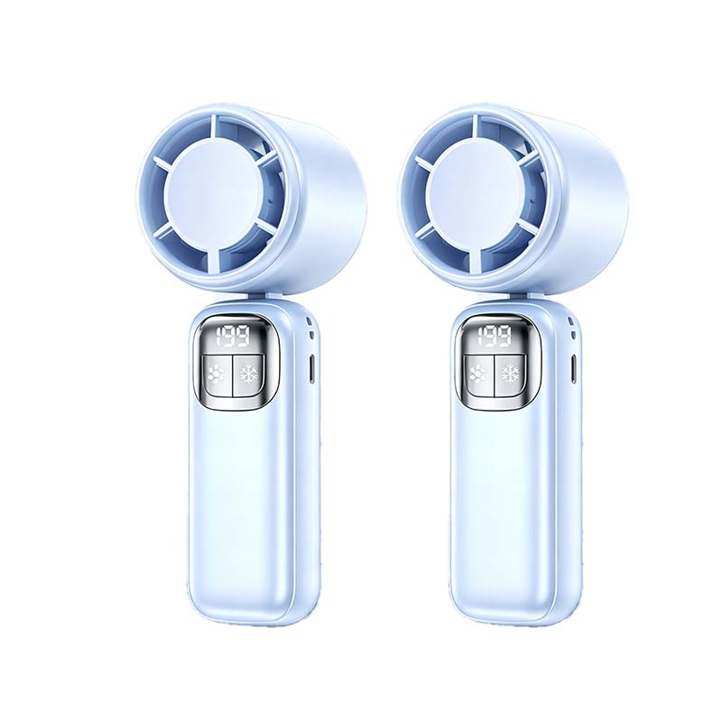 🔥⚡ 50K+ SOLD! ❄️ Foldable Handheld Cooling Fan with LED Display