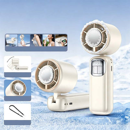 🔥⚡ 50K+ SOLD! ❄️ Foldable Handheld Cooling Fan with LED Display