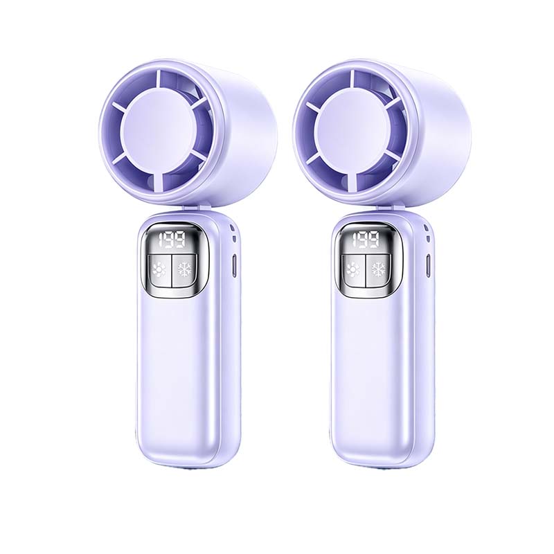 🔥⚡ 50K+ SOLD! ❄️ Foldable Handheld Cooling Fan with LED Display