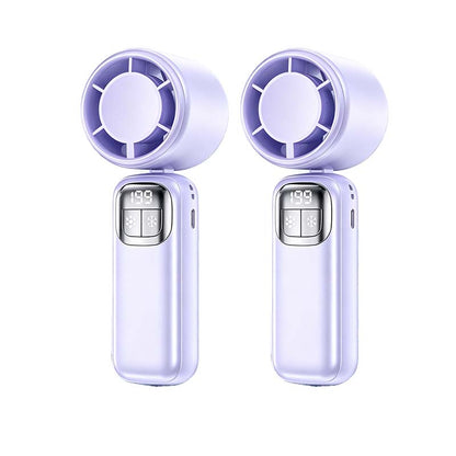 🔥⚡ 50K+ SOLD! ❄️ Foldable Handheld Cooling Fan with LED Display